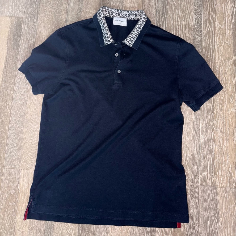 Salvatore Ferragamo Men’s Gancini Polo Shirt